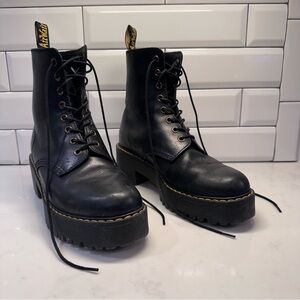 Dr. Martens Shriver Hi Size 8 Leather Women's Platform Boots